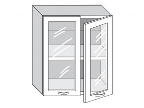 1.60.4 Шкаф настенный (h=720) на 600мм с 2-мя стек.дверцами в Аше - asha.magazinmebel.ru | фото