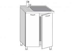 2.60.2мн Шкаф-стол на 600мм под накладную мойку с 2-мя дверцами в Аше - asha.magazinmebel.ru | фото