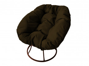 Кресло Пончик без ротанга коричневая подушка в Аше - asha.magazinmebel.ru | фото