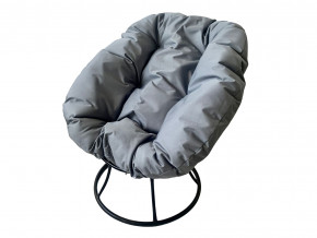 Кресло Пончик без ротанга серая подушка в Аше - asha.magazinmebel.ru | фото
