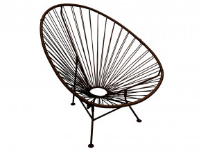 Кресло Ракушка с ротангом коричневый в Аше - asha.magazinmebel.ru | фото