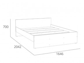 Кровать 1600 НМ 011.53 Симпл Белый Фасадный в Аше - asha.magazinmebel.ru | фото - изображение 4