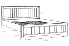 Кровать 1600 Оливия НМ 040.34 Х в Аше - asha.magazinmebel.ru | фото - изображение 2