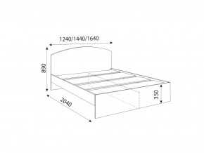 Кровать 1600R Осло модуль М10 с настилами Лайт Цемент светлый в Аше - asha.magazinmebel.ru | фото - изображение 2