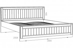 Кровать 1800 Оливия НМ 040.34-03 Х в Аше - asha.magazinmebel.ru | фото - изображение 2