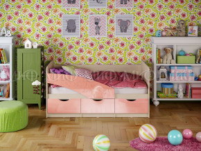 Кровать Бабочки 1800 Розовый металлик в Аше - asha.magazinmebel.ru | фото