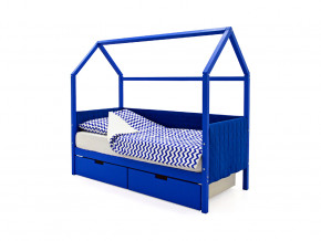 Кровать-домик мягкий Svogen с ящиками синий в Аше - asha.magazinmebel.ru | фото