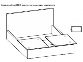 Кровать Феодосия норма 140 с механизмом подъема и дном ЛДСП в Аше - asha.magazinmebel.ru | фото - изображение 5