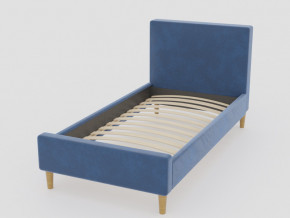 Кровать Линси 900 синий в Аше - asha.magazinmebel.ru | фото