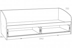 Кровать Оливия НМ 008.63-01 Х 800х1900 в Аше - asha.magazinmebel.ru | фото - изображение 5