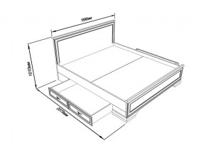 Кровать S320-LOZ/180 с выкатными тумбами Кентаки каштан в Аше - asha.magazinmebel.ru | фото - изображение 2