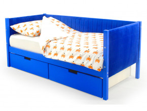 Кровать-тахта мягкая Svogen с ящиками синий в Аше - asha.magazinmebel.ru | фото