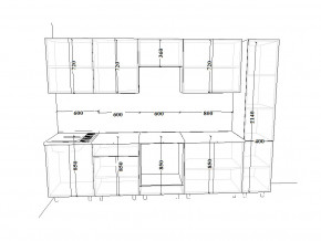 Кухонный гарнитур 17 Белый Вегас 3000 мм в Аше - asha.magazinmebel.ru | фото - изображение 2