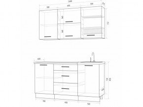 Кухонный гарнитур Флоренс Грин 1600 в Аше - asha.magazinmebel.ru | фото - изображение 4