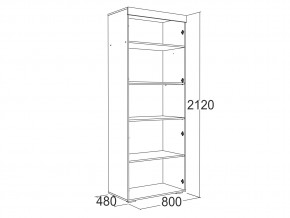 Шкаф 2-х дверный для белья Ольга 19 в Аше - asha.magazinmebel.ru | фото - изображение 2