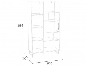 Шкаф комбинированный Фолк НМ 014.58 в Аше - asha.magazinmebel.ru | фото - изображение 2