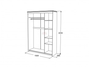 Шкаф купе 3-х дверный Ольга 13 в Аше - asha.magazinmebel.ru | фото - изображение 3