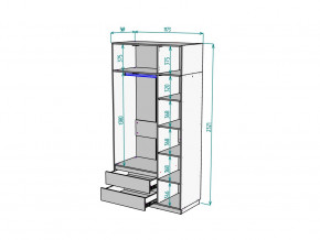 Шкаф Malta light H298 с антресолью HA3 Белый в Аше - asha.magazinmebel.ru | фото - изображение 2