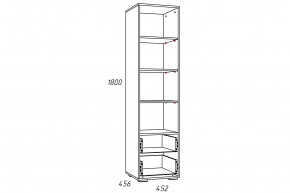 Стеллаж Лилу НМ 041.03 Птички в Аше - asha.magazinmebel.ru | фото - изображение 2