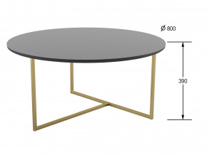 Стол журнальный Маджоре Glass черная Lacobel в Аше - asha.magazinmebel.ru | фото - изображение 2