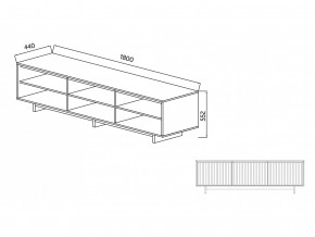 Тумба для ТВА Moderno-1800 Ф5 в Аше - asha.magazinmebel.ru | фото - изображение 5